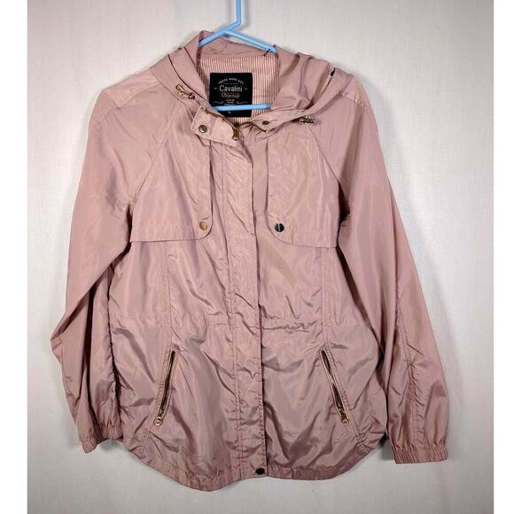 Cavalini Original Pink Hooded Rain Jacket Large - Picture 2 of 13